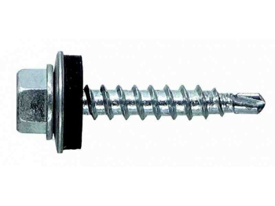 Саморез кровельный мет-дер, цинк 4,8/35 (250шт/уп)  Х - фото в Миди Лтд Изображение товара Саморез кровельный мет-дер, цинк 4,8/35 (250шт/уп)  Х в Миди Лтд