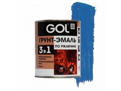 Грунт-эмаль по ржавчине 3в1 GOLexpert синий 1кг (12шт/уп; 660шт/пал)  Х - фото в Миди Лтд Изображение товара Грунт-эмаль по ржавчине 3в1 GOLexpert синий 1кг (12шт/уп; 660шт/пал)  Х в Миди Лтд