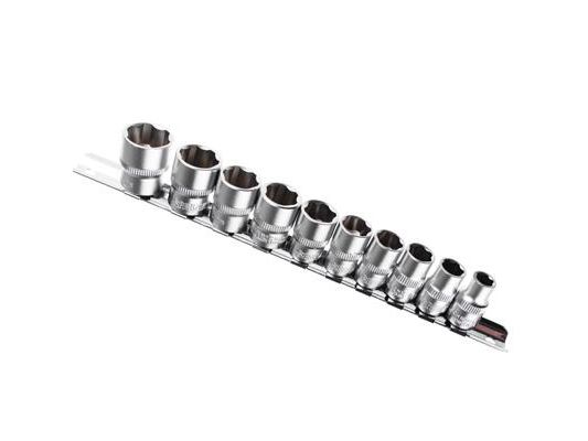 Набор торцевых головок ЕРМАК "Супер-лок" (10пр) 3/8" (8-19мм) - фото в Миди Лтд Изображение товара Набор торцевых головок ЕРМАК "Супер-лок" (10пр) 3/8" (8-19мм) в Миди Лтд