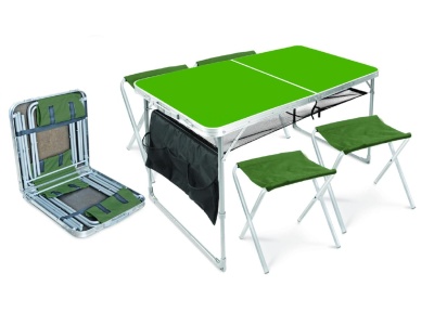 Набор NIKA стол складной 1200x600мм+4стула складных 300х300мм хаки-хаки - фото в Миди Лтд Изображение товара Набор NIKA стол складной 1200x600мм+4стула складных 300х300мм хаки-хаки в Миди Лтд