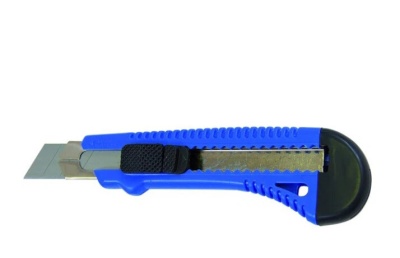 Нож 18мм широкий упрочненный - фото в Миди Лтд Изображение товара Нож 18мм широкий упрочненный в Миди Лтд