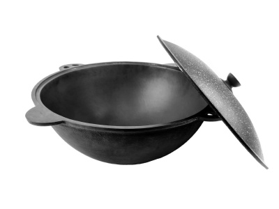 Казан чугун 8л 35см с гранитной крышкой круглое дно толщина стенки 4,5мм толщина дна 5мм Х - фото в Миди Лтд Изображение товара Казан чугун 8л 35см с гранитной крышкой круглое дно толщина стенки 4,5мм толщина дна 5мм Х в Миди Лтд