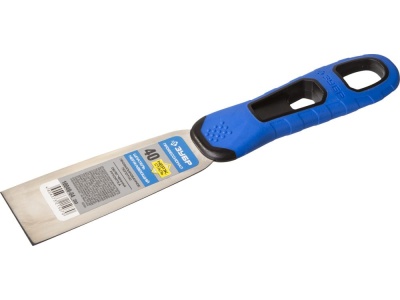 Изображение товара Шпатель ЗУБР Профессионал нерж профилированное полотно 40мм двухкомпонентная ручка Х в Миди Лтд