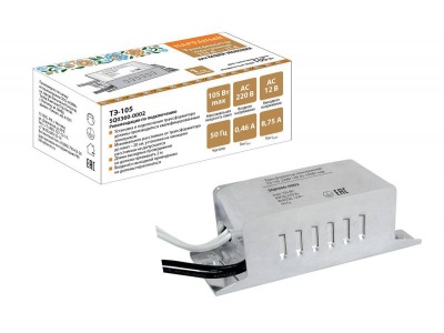 Трансформатор электронный ТЭ-105 220В/12В 35-105Вт нар. TDM - фото в Миди Лтд Изображение товара Трансформатор электронный ТЭ-105 220В/12В 35-105Вт нар. TDM в Миди Лтд