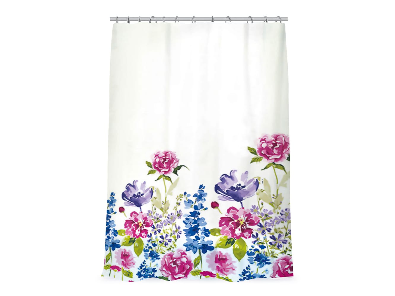 Шторка для ванной VETTA 180*180см ПЕВА "Цветущие пионы" - фото в Миди Лтд Изображение товара Шторка для ванной VETTA 180*180см ПЕВА "Цветущие пионы" в Миди Лтд