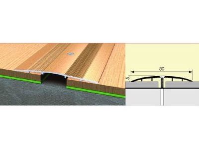 Изображение товара Широкий стык 80мм 0,9 дуб темный в Миди Лтд