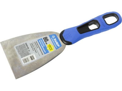 Изображение товара Шпатель ЗУБР Профессионал нерж профилированное полотно 80мм двухкомпонентная ручка в Миди Лтд