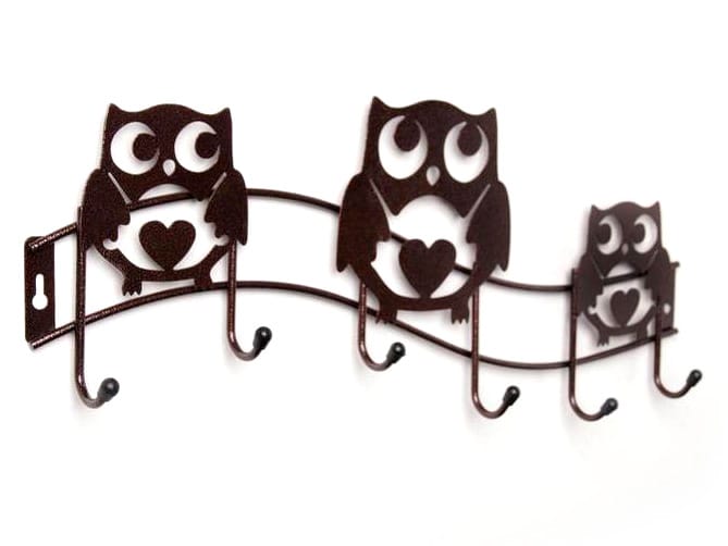 Изображение товара Вешалка настенная Совы медный антик 6 крючков (10шт/уп) в Миди Лтд