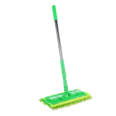 Изображение товара Швабра с насадкой из микрофибры, нержавеющая сталь телескоп. черенок 80-120см VETTA (12шт/кор) в Миди Лтд