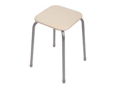 Изображение товара Табурет Ника эконом 3 NIKA 450х450х465мм слоновая кость в Миди Лтд