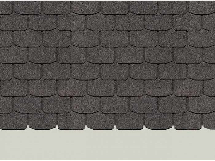 Изображение товара ХЧерепица гибкая  DOCKE PIE Europa Slate 1000*333мм Серая (3.1м2/уп) в Миди Лтд
