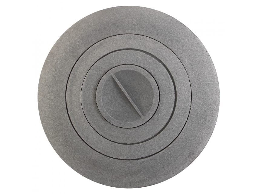 Изображение товара Плитка чугунная круглая Буржуйка для печи и мангалов d 352мм (120,180,240,350мм) в Миди Лтд