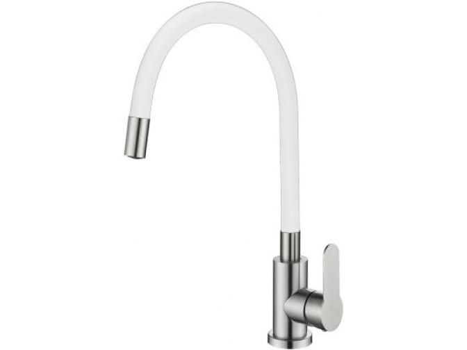 Смеситель для кухни гибкий излив гайка S54317B ХХХ - фото в Миди Лтд Изображение товара Смеситель для кухни гибкий излив гайка S54317B ХХХ в Миди Лтд