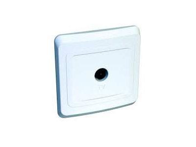 Розетка телевизионная TV оконечная СП белый Хит (120шт/уп) - фото в Миди Лтд Изображение товара Розетка телевизионная TV оконечная СП белый Хит (120шт/уп) в Миди Лтд