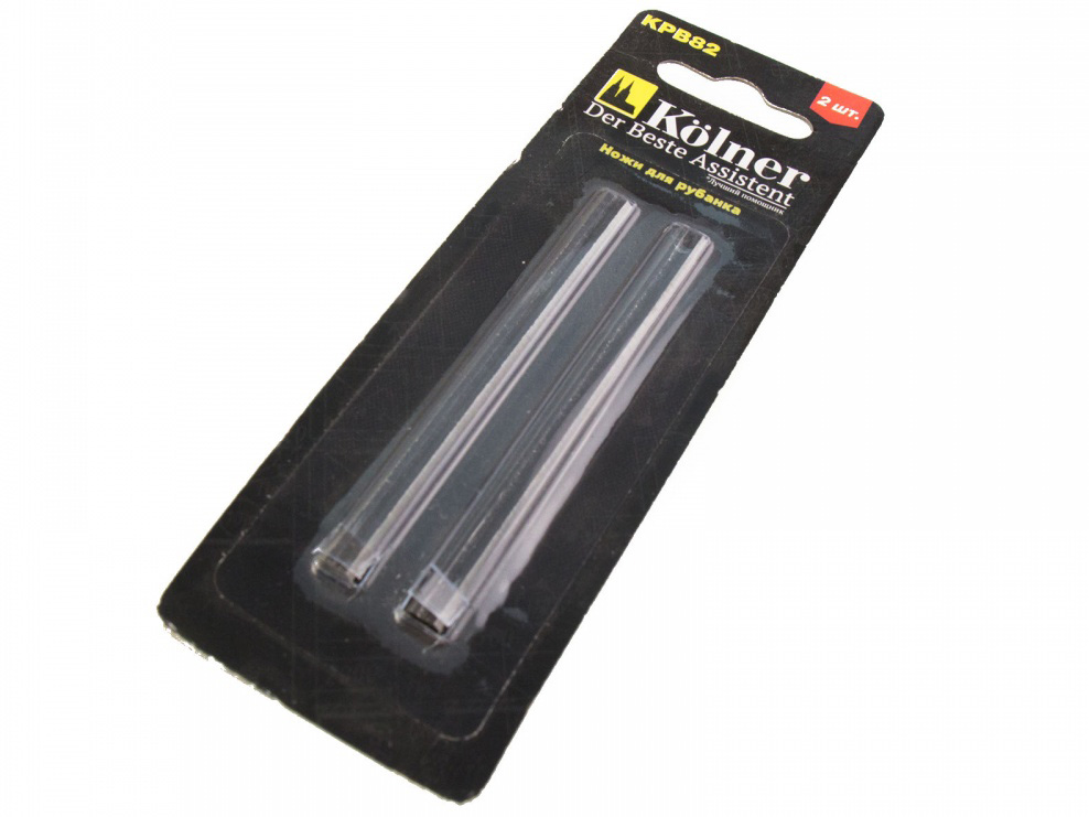 Нож для электрорубанка 82*5,5*1,2 мм Kolner KPB 82 2 шт  - фото в Миди Лтд Изображение товара Нож для электрорубанка 82*5,5*1,2 мм Kolner KPB 82 2 шт  в Миди Лтд