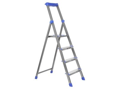 Стремянка комбинированная NIKA 4 широкие ступени высота до верхней площ 84см 5,5кг - фото в Миди Лтд Изображение товара Стремянка комбинированная NIKA 4 широкие ступени высота до верхней площ 84см 5,5кг в Миди Лтд