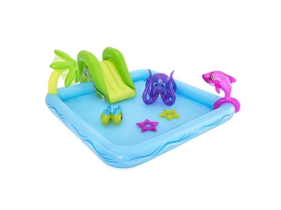 Бассейн надувной игровой с брызгалкой Аквариум BESTWAY 239*206*86см 308л 53052 - фото в Миди Лтд Изображение товара Бассейн надувной игровой с брызгалкой Аквариум BESTWAY 239*206*86см 308л 53052 в Миди Лтд