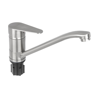 Смеситель для кухни СоюзКран низкий излив 40мм,керам, картридж, нерж.сталь - фото в Миди Лтд Изображение товара Смеситель для кухни СоюзКран низкий излив 40мм,керам, картридж, нерж.сталь в Миди Лтд