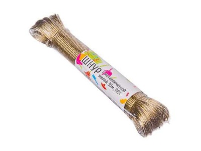 Изображение товара Шнур с металлической  жилой 2мм*30м (120шт/кор) в Миди Лтд