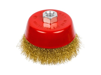 Изображение товара Щетка-чашка латунь «ZIGGER PF», M14 x 2, D-100мм (поштучно) в Миди Лтд