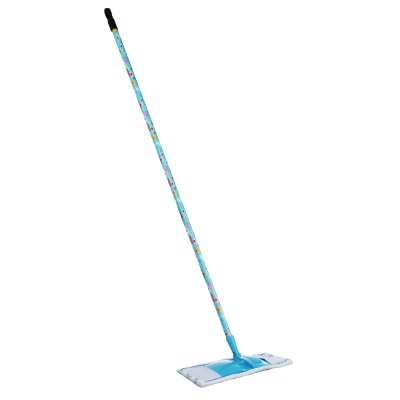 Изображение товара Швабра с насадкой из микрофибры, черенок окрашенный металл 120см, с рисунком VETTA (60шт/кор) в Миди Лтд