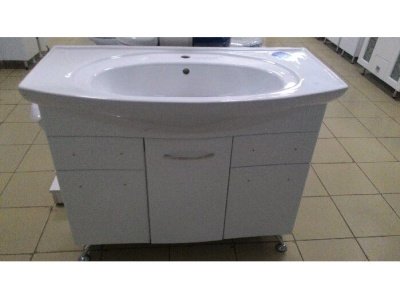 Изображение товара Тумба для ванной "Неаполь"100/2 с умывальником "Энигма-100" Х в Миди Лтд