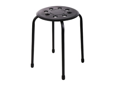 Табурет с пластмассовым сиденьем NIKA 450х460мм черный - фото в Миди Лтд Изображение товара Табурет с пластмассовым сиденьем NIKA 450х460мм черный в Миди Лтд
