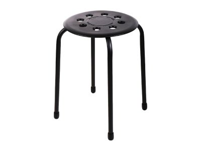 Табурет с пластмассовым сиденьем NIKA 450х460мм черный - фото в Миди Лтд Изображение товара Табурет с пластмассовым сиденьем NIKA 450х460мм черный в Миди Лтд