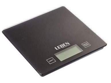 Изображение товара Весы кухонные электронные LEBEN нагрузка до 5кг стеклянная платформа (24шт/кор) в Миди Лтд