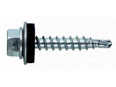 Саморез кровельный мет-дер, цинк 4,8*76 (100шт/уп) - фото в Миди Лтд Изображение товара Саморез кровельный мет-дер, цинк 4,8*76 (100шт/уп) в Миди Лтд