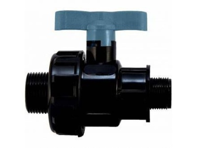 Кран шаровый ПНД 1 НР*1 ВР ИТАЛ (120шт/уп) - фото в Миди Лтд Изображение товара Кран шаровый ПНД 1 НР*1 ВР ИТАЛ (120шт/уп) в Миди Лтд