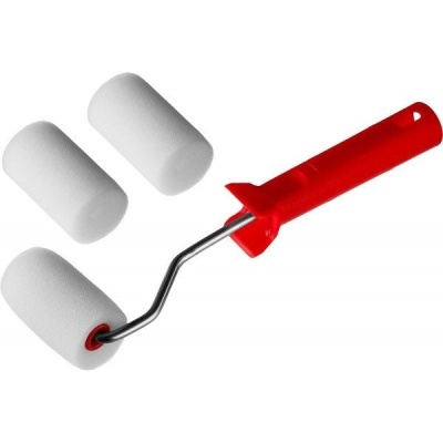 Валик поролоновый с 2-мя шубками 65мм - фото в Миди Лтд Изображение товара Валик поролоновый с 2-мя шубками 65мм в Миди Лтд