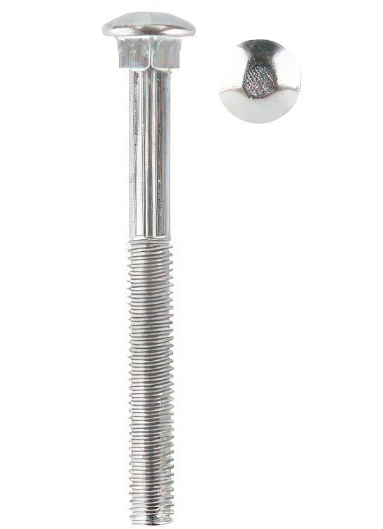 Болт мебельный нержавейка  8х150 DIN 603 А2 (10шт/уп) - фото в Миди Лтд Изображение товара Болт мебельный нержавейка  8х150 DIN 603 А2 (10шт/уп) в Миди Лтд