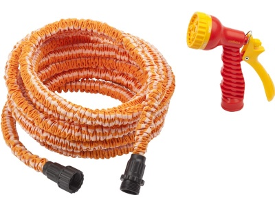 Набор поливочный GRINDA PROLine PS-15: шланг удлиняющийся 5-15м, распылитель пистолетный, адаптеры - фото в Миди Лтд Изображение товара Набор поливочный GRINDA PROLine PS-15: шланг удлиняющийся 5-15м, распылитель пистолетный, адаптеры в Миди Лтд