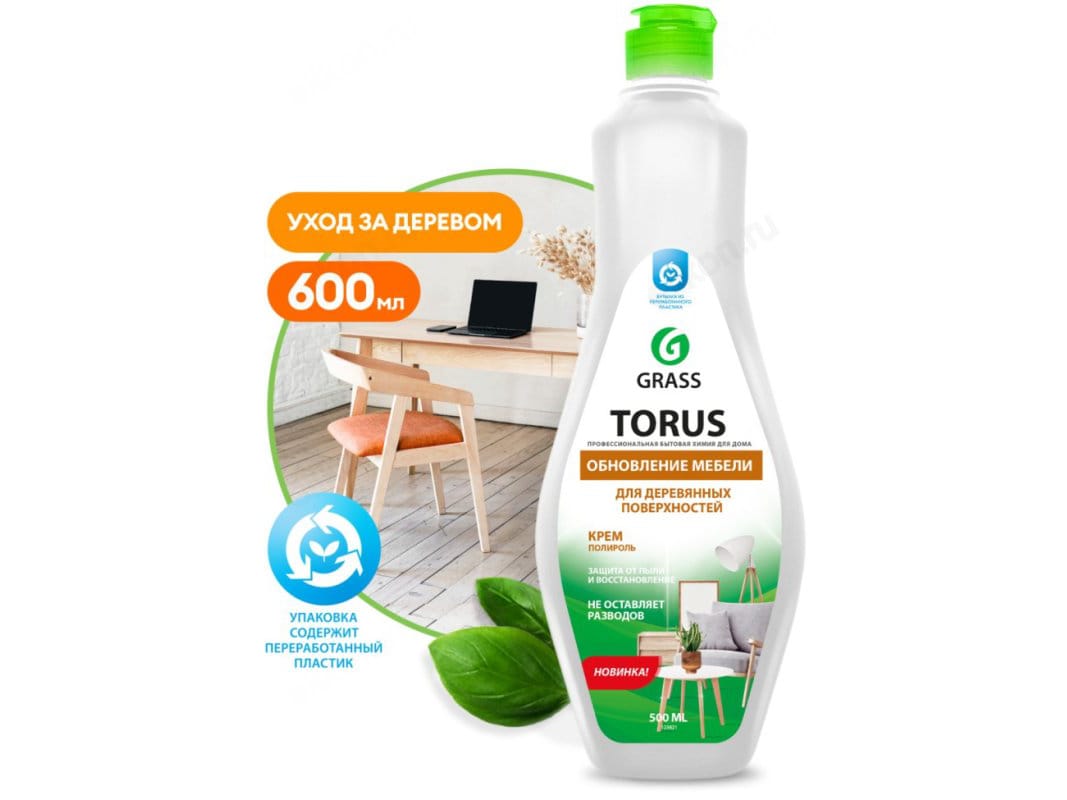 Изображение товара Полироль очиститель для мебели Torus Cream 0,5л (8шт/уп) в Миди Лтд