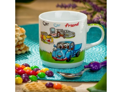Кружка детская керамика 230мл Daniks Синий грузовик (12шт/уп) - фото в Миди Лтд Изображение товара Кружка детская керамика 230мл Daniks Синий грузовик (12шт/уп) в Миди Лтд