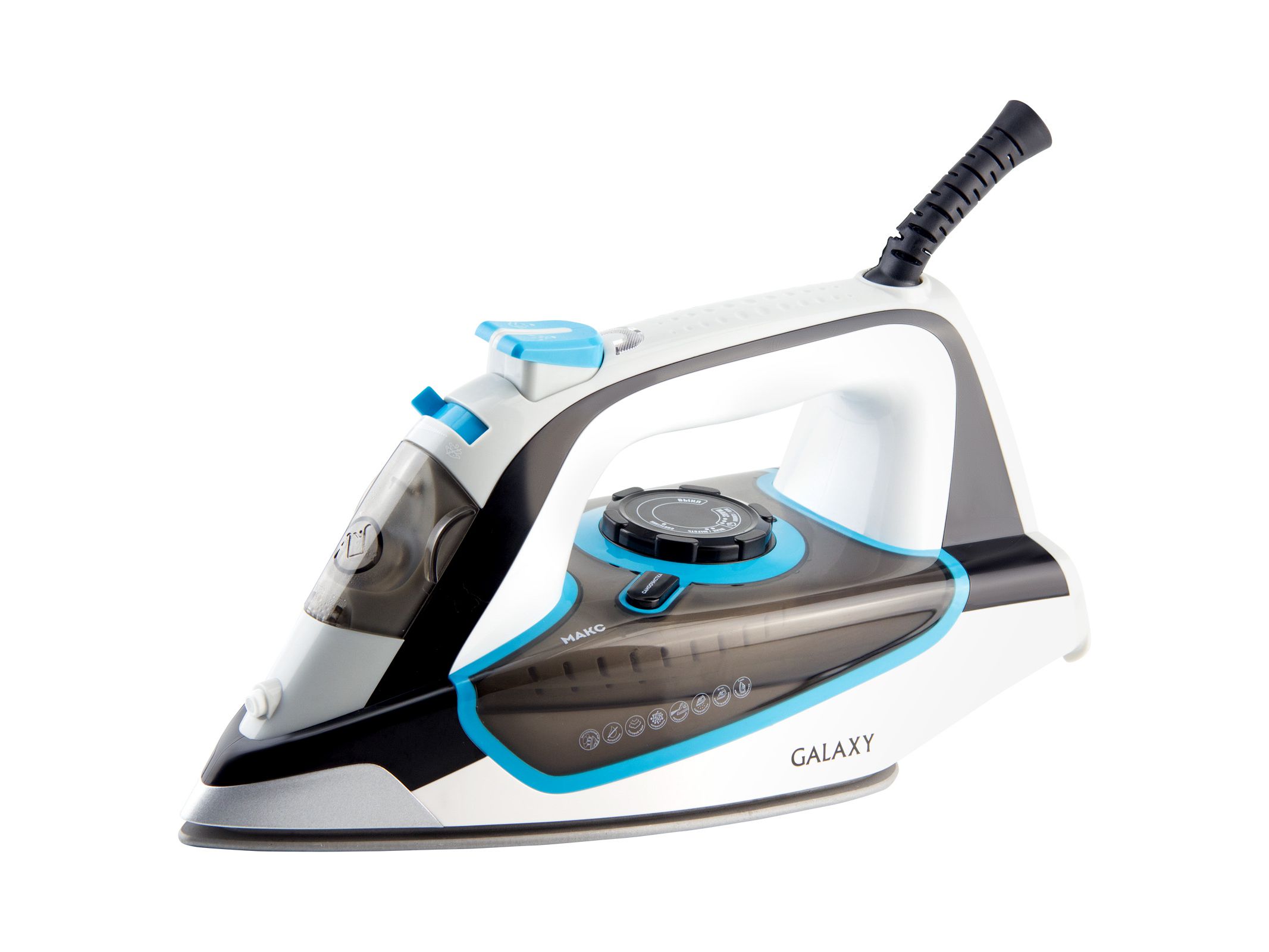 Утюг GALAXY GL 6107 2800Вт керамическое покрытие паровой удар Самоочистка Антикапля Антинакипь - фото в Миди Лтд Изображение товара Утюг GALAXY GL 6107 2800Вт керамическое покрытие паровой удар Самоочистка Антикапля Антинакипь в Миди Лтд