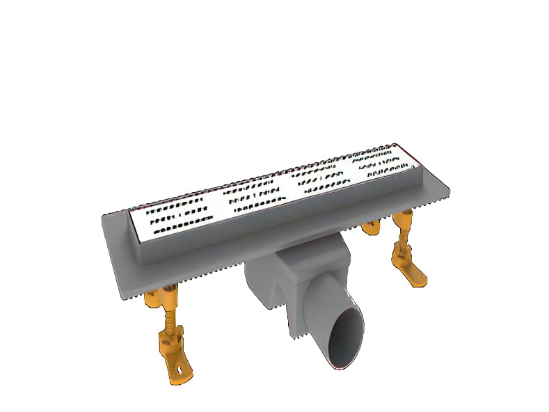 Изображение товара Трап линейный пластик. 50мм 400*62 с сухим затвором,рис.полоска ZEGOR в Миди Лтд