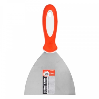 Шпатель малярный двухк ручка 120мм 120 - фото в Миди Лтд Изображение товара Шпатель малярный двухк ручка 120мм 120 в Миди Лтд