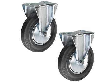 Колесо неповоротное резина FC 46 100мм - фото в Миди Лтд Изображение товара Колесо неповоротное резина FC 46 100мм в Миди Лтд