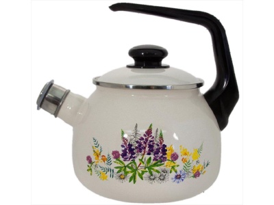 Изображение товара Чайник эмаль жемчужная 2,5л Люпины С-2711АПсв/4Жм (4шт/уп) в Миди Лтд