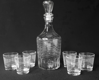 Набор для вина Мираж 7пр (графин +стопка 6шт) (4шт/уп) Х - фото в Миди Лтд Изображение товара Набор для вина Мираж 7пр (графин +стопка 6шт) (4шт/уп) Х в Миди Лтд