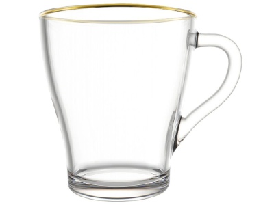 Кружка для чая Золотая кайма 250мл (20шт/уп) - фото в Миди Лтд Изображение товара Кружка для чая Золотая кайма 250мл (20шт/уп) в Миди Лтд