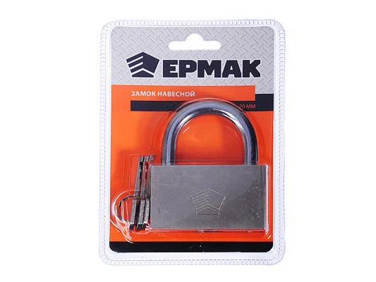 Замок навесной 70мм Ермак Защитник (60шт/кор) - фото в Миди Лтд Изображение товара Замок навесной 70мм Ермак Защитник (60шт/кор) в Миди Лтд