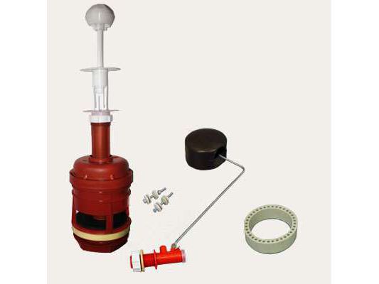 Изображение товара Арматура для бачка шток/универсальная/боковой подвод/белая кнопка (20шт) в Миди Лтд