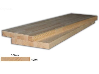 Изображение товара Ступень сорт А-А 40*300*1200мм (уп-2шт) в Миди Лтд