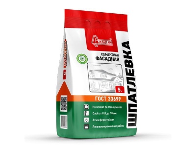 Шпатлевка фасадная светло-бежевая СТАРАТЕЛИ 5кг (150шт/пал) - фото в Миди Лтд Изображение товара Шпатлевка фасадная светло-бежевая СТАРАТЕЛИ 5кг (150шт/пал) в Миди Лтд