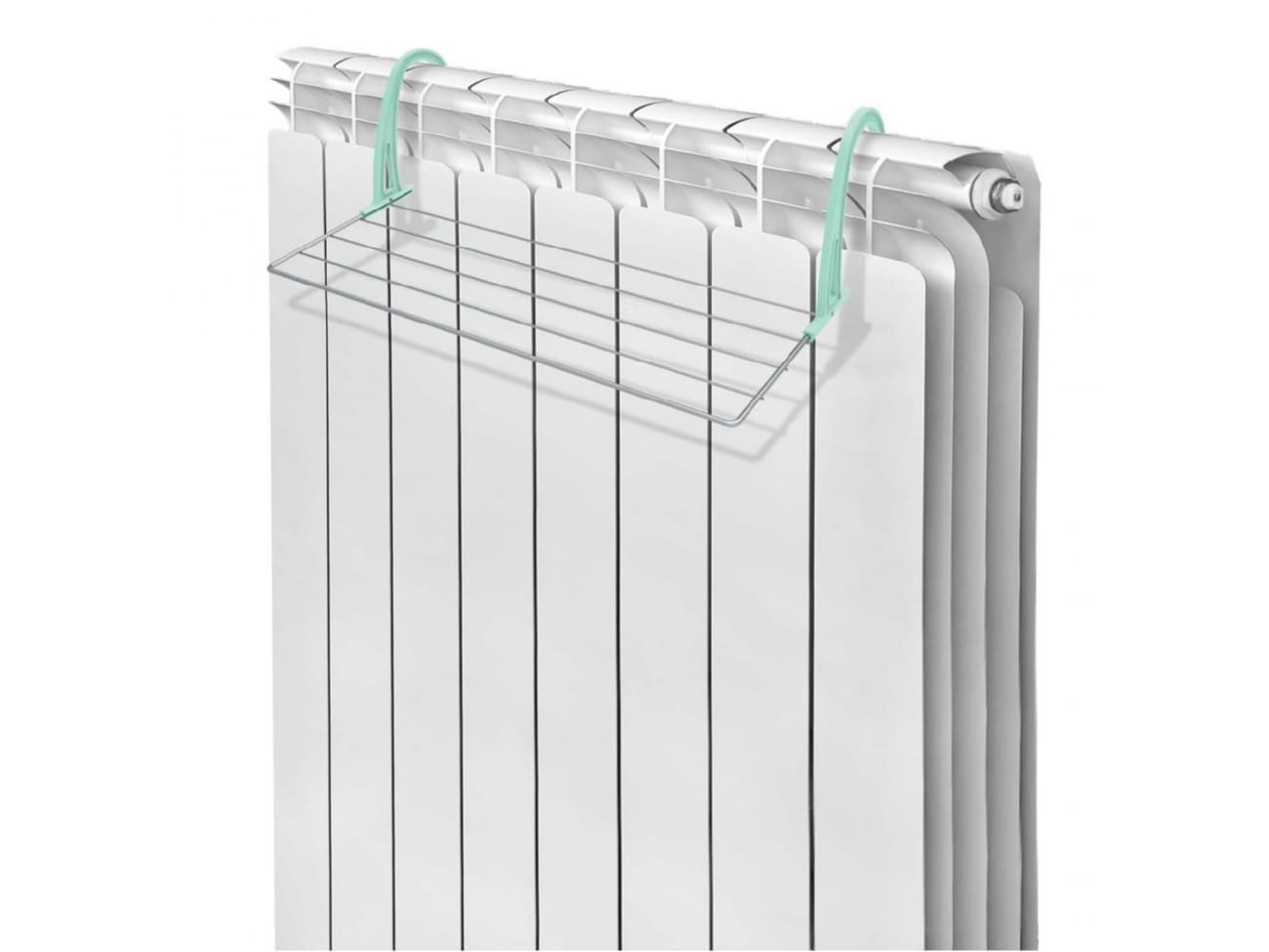 Сушилка для белья на радиатор NIKA 450х340х180 серебряная - фото в Миди Лтд Изображение товара Сушилка для белья на радиатор NIKA 450х340х180 серебряная в Миди Лтд