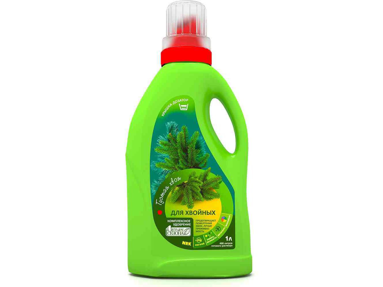 Комплексное удобрение для Хвойных Четыре сезона 1л (6шт/уп) - фото в Миди Лтд Изображение товара Комплексное удобрение для Хвойных Четыре сезона 1л (6шт/уп) в Миди Лтд