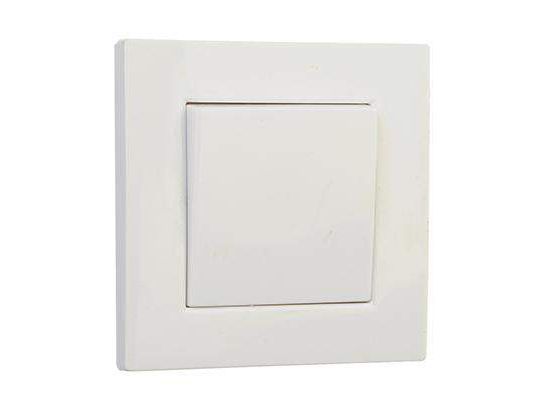 Изображение товара Выключатель одноклавишный ЛАЙТ цвет БЕЛЫЙ  ХХ в Миди Лтд